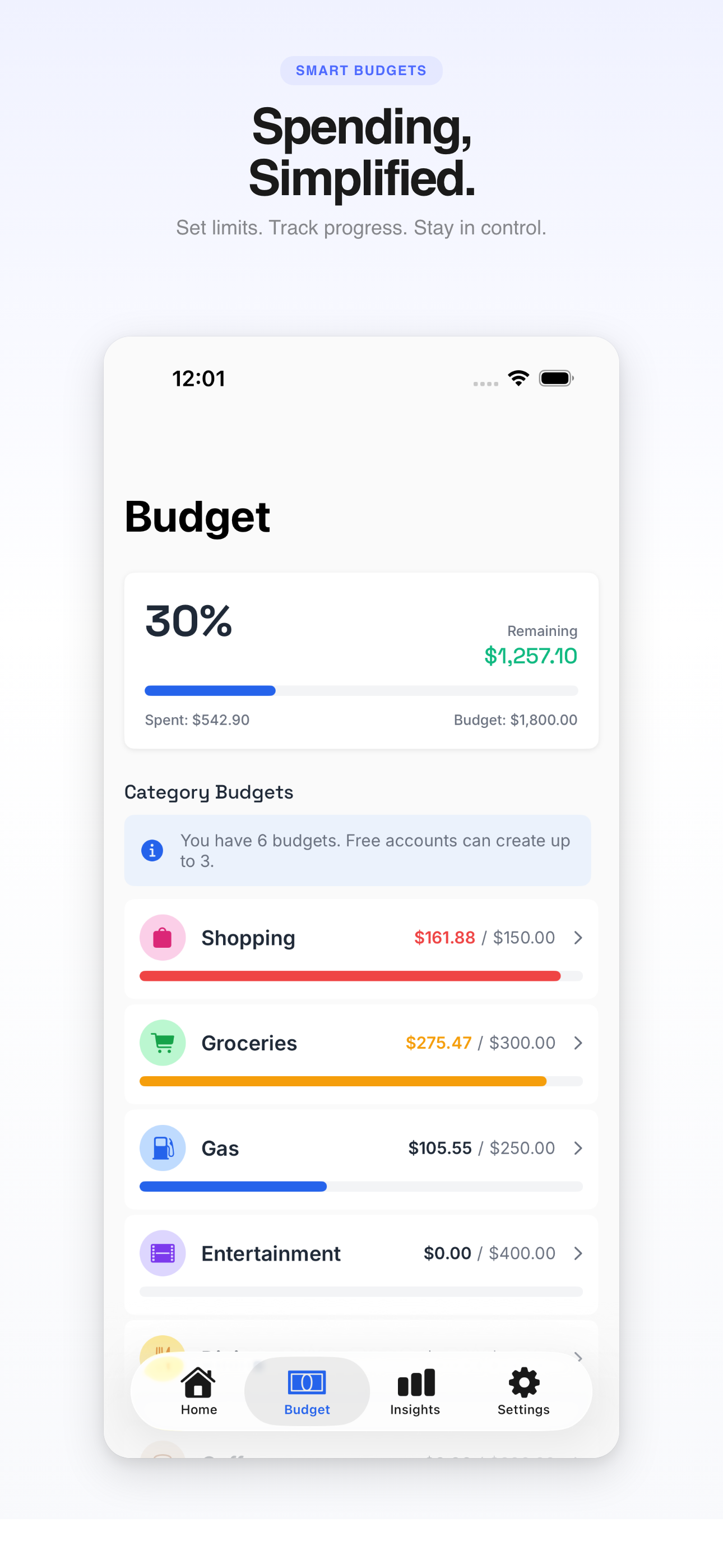 SnapCents - Spending, Simplified